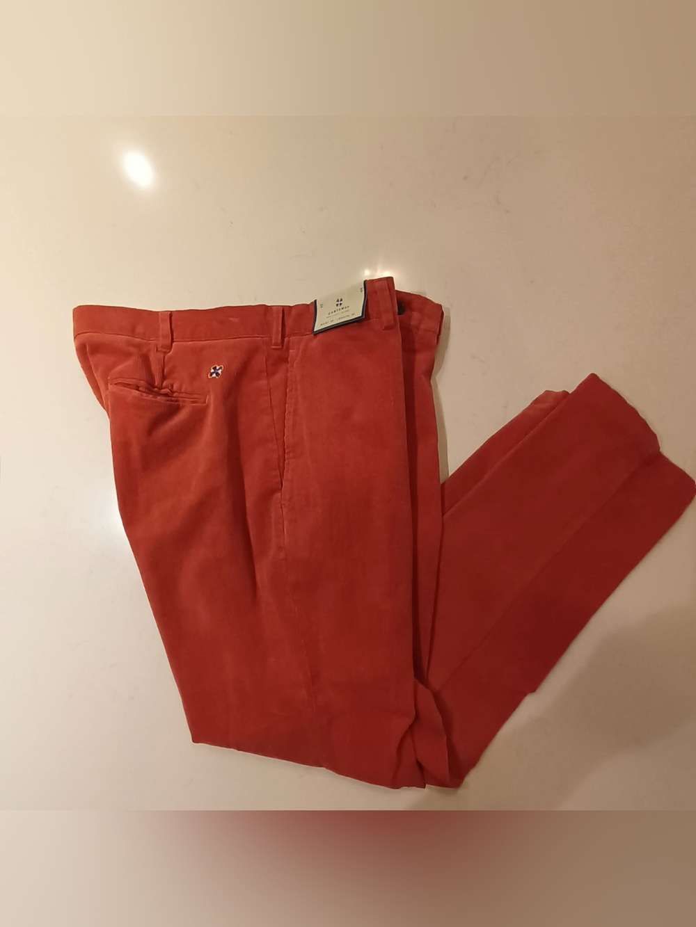 Men's salmon orange Casual Chinos - castaway Nantucket